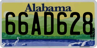 AL license plate 66AD628