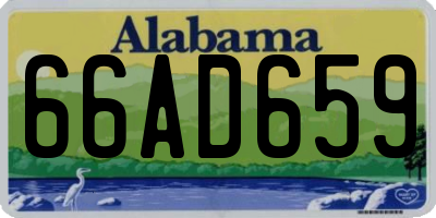 AL license plate 66AD659