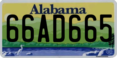 AL license plate 66AD665