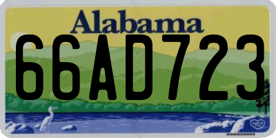 AL license plate 66AD723