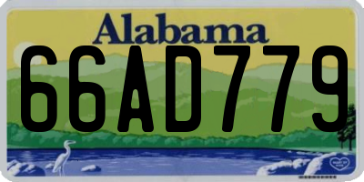 AL license plate 66AD779