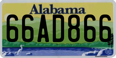 AL license plate 66AD866