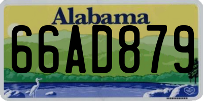 AL license plate 66AD879