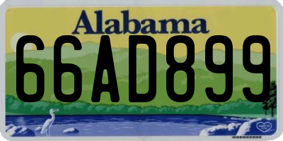 AL license plate 66AD899