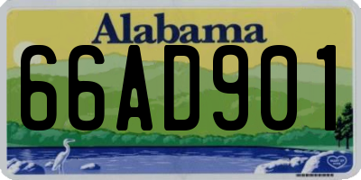 AL license plate 66AD901