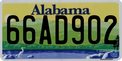 AL license plate 66AD902