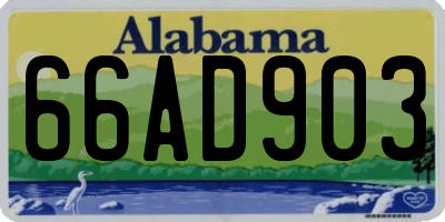 AL license plate 66AD903