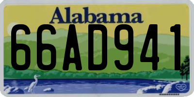 AL license plate 66AD941