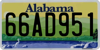 AL license plate 66AD951
