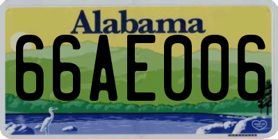 AL license plate 66AE006