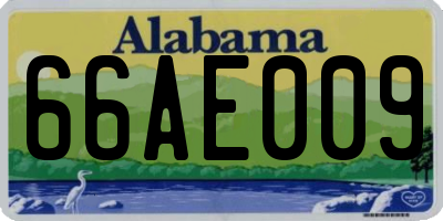 AL license plate 66AE009
