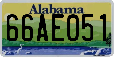 AL license plate 66AE051