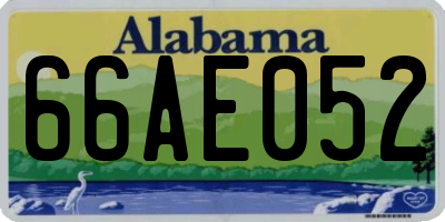 AL license plate 66AE052