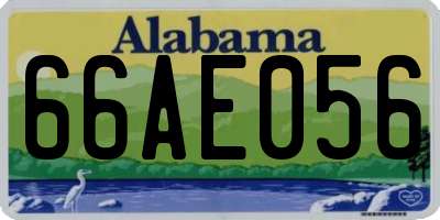 AL license plate 66AE056