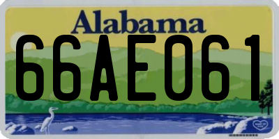 AL license plate 66AE061