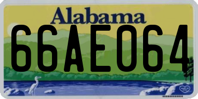 AL license plate 66AE064