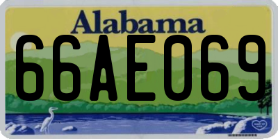 AL license plate 66AE069