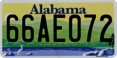 AL license plate 66AE072