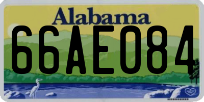 AL license plate 66AE084