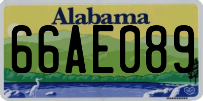 AL license plate 66AE089