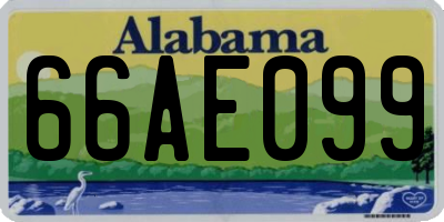 AL license plate 66AE099