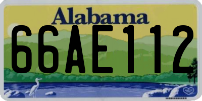 AL license plate 66AE112