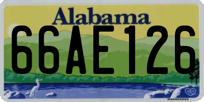 AL license plate 66AE126