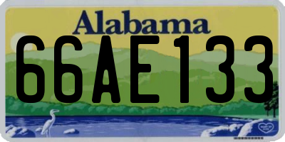 AL license plate 66AE133