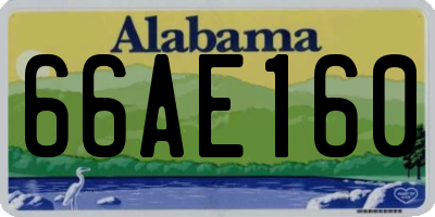 AL license plate 66AE160