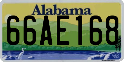 AL license plate 66AE168