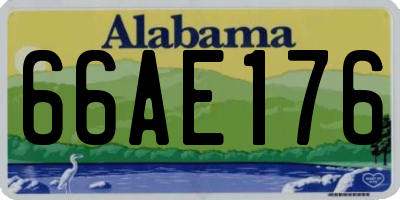 AL license plate 66AE176