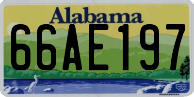 AL license plate 66AE197