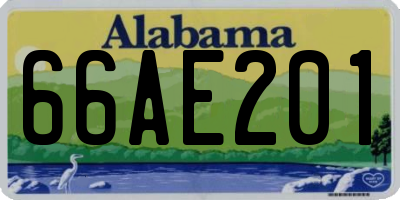 AL license plate 66AE201