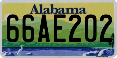 AL license plate 66AE202