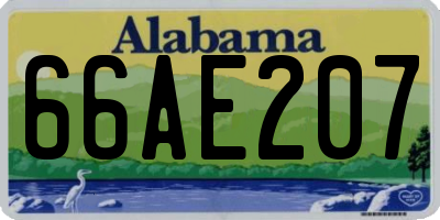 AL license plate 66AE207