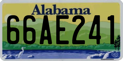 AL license plate 66AE241