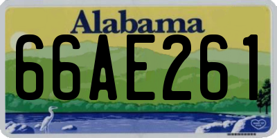 AL license plate 66AE261