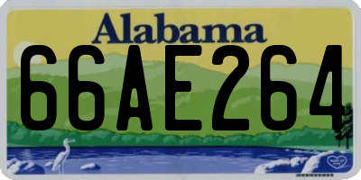 AL license plate 66AE264