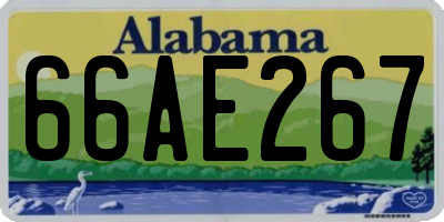 AL license plate 66AE267