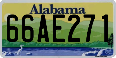AL license plate 66AE271