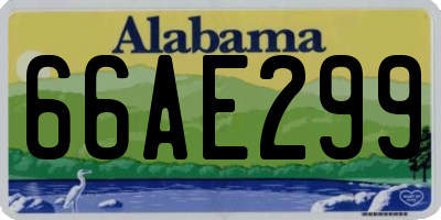 AL license plate 66AE299