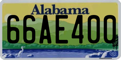 AL license plate 66AE400