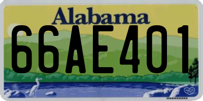 AL license plate 66AE401