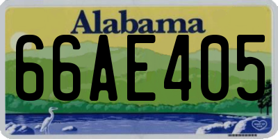 AL license plate 66AE405