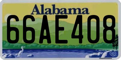 AL license plate 66AE408
