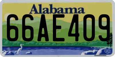 AL license plate 66AE409