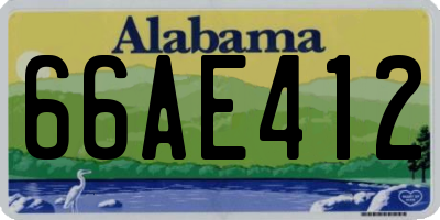 AL license plate 66AE412