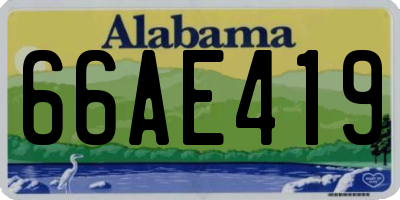 AL license plate 66AE419
