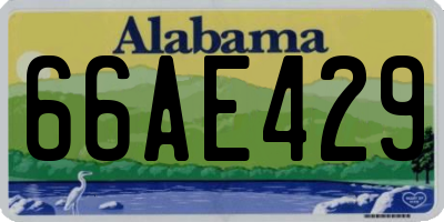 AL license plate 66AE429