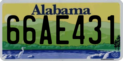 AL license plate 66AE431